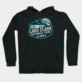 Lake Clark National Park Retro Emblem Hoodie